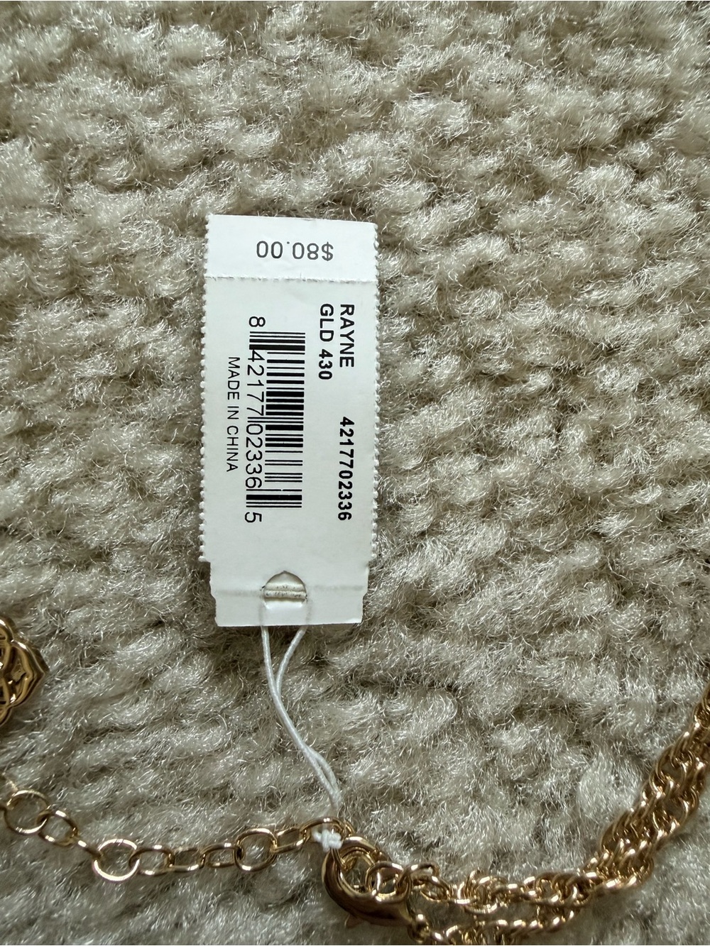 Kendra Scott Rayne necklace NWT - long tassel necklace gold and blue - Picture 5 of 6